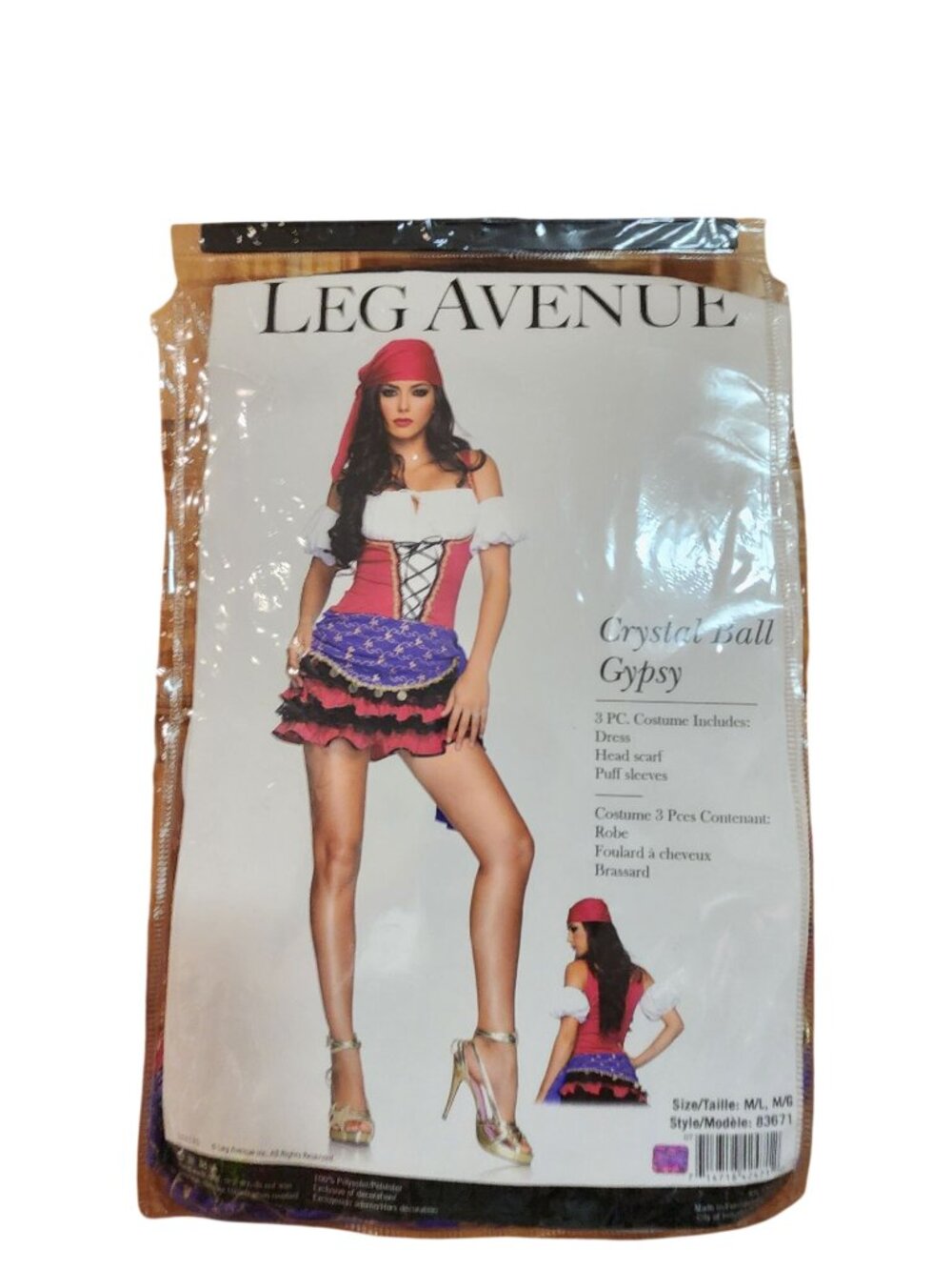 Leg Avenue Crystal Ball Gypsy Role Play Halloween Costume NEW Womens Size M/L